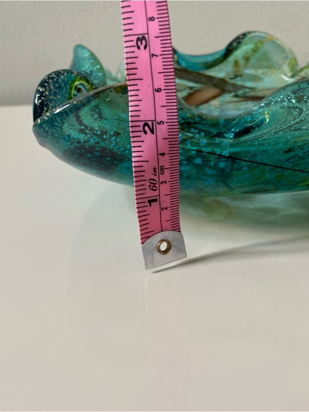 Murano Tutti Frutti Bowl - Avem Dino Martens Style - Green - Teal - Aventurine - Picture 11 of 11